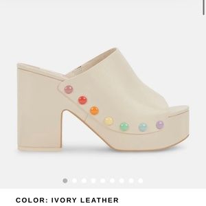 Dolce Vita Ivory Emol Platform Sandal